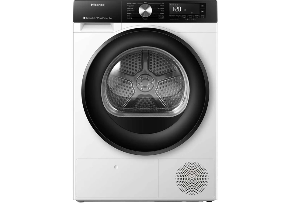 HISENSE 9kg Tumble Dryer DH3S902BW3 [16-Prog][30][C][WiFi][White][Warranty:5Y]