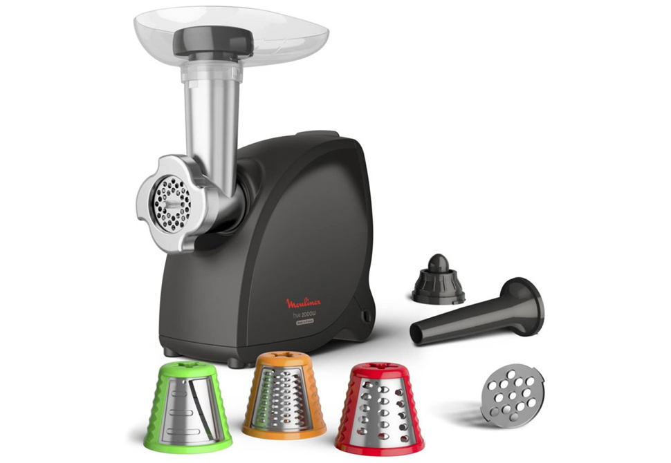 MOULINEX 7in1 MEAT MINCER ME-4728 [2000W][2.3kg/min][Reverse-Function][Black]
