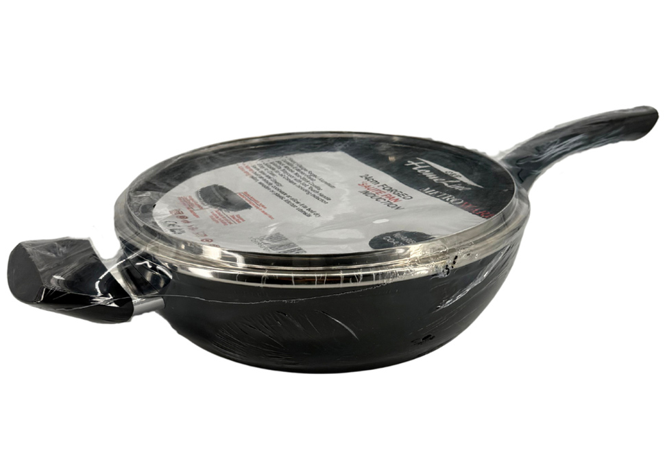 HomeLine™ METROWARE Forged SAUCEPAN-Casserole [24cm] [+Lid] [Marble-Coating] [Induction-Ready]