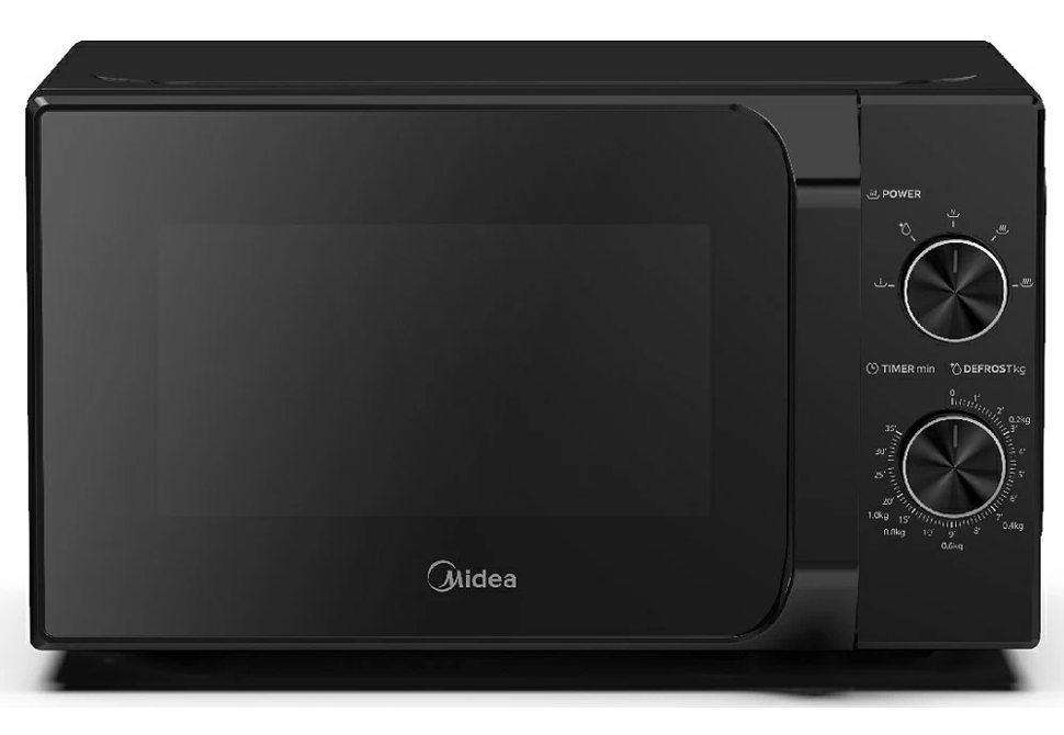 MIDEA 20L MICROWAVE OVEN MM20CF2BK [700W][Knobs][Counter-Top][Black]