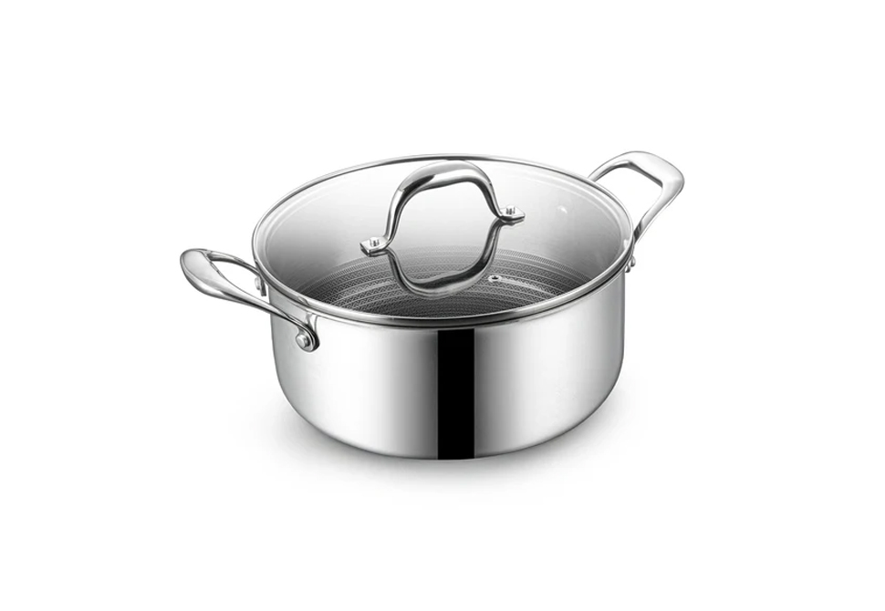 HomeLine™ INOXWARE SAUCEPAN-Casserole [22cm][+Lid][Stainless-Steel][Induction-Ready]