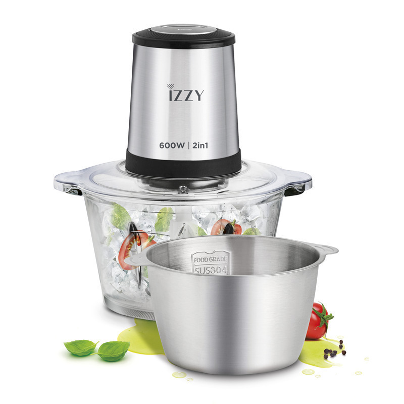 IZZY CHOPPER 600W TWO BOWLS 4KNIFES 6904