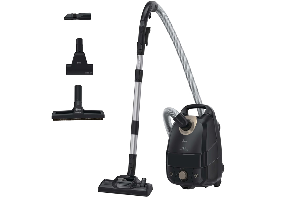 HOOVER HE4 Power Master Vacuum 62HRHE410P [Pet][850W][3.5L][EPA Filter][H-60/H-63/H-64 Bags][Black]