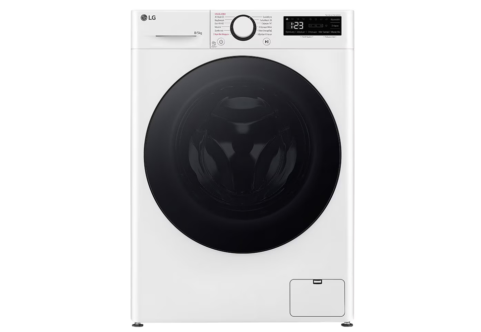 LG 8/5kg WHITE TURBO STEAM WASHING MACHINE + TUMBLE DRYER D2R50S8TSWB [AE] [AI] [WARRANTY:5]