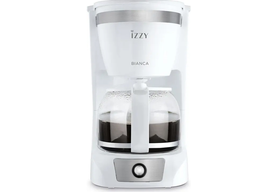 IZZY Filter Coffee Machine C108S [1.25L/10-12 Cups][950W][White/Inox]