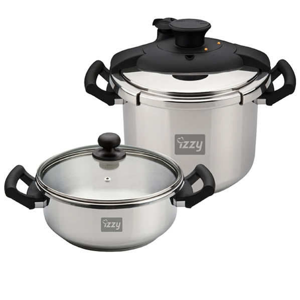 IZZY PRESSURE COOKERS [MULTI-SET 8L + 4L]
