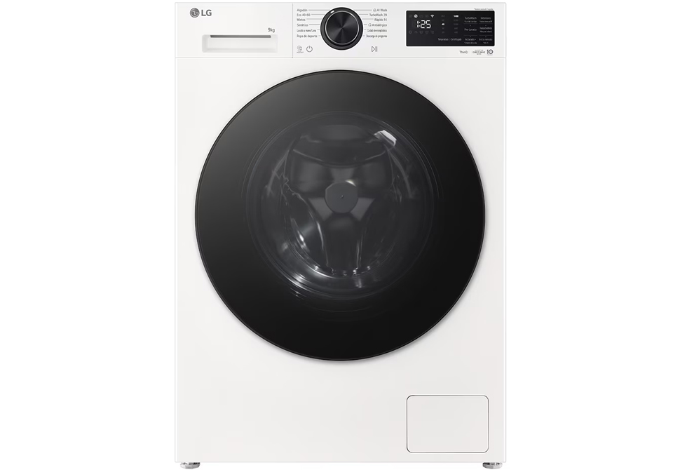 LG 9kg WASHING MACHINE F4X5009TWB [AI DD™][+Steam][1400rpm][WiFi][Energy Class A][White][Warranty:5Y