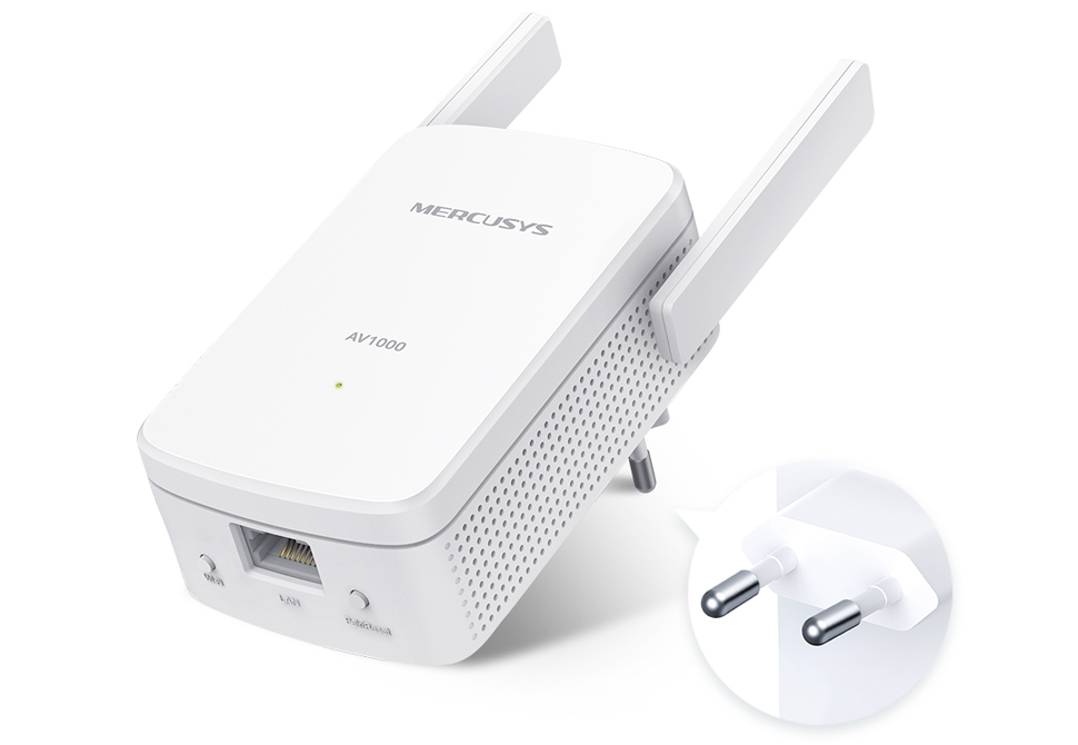 MERCUSYS WiFi Extender AV1000 Gigabit Powerline WiFi-KIT MP510