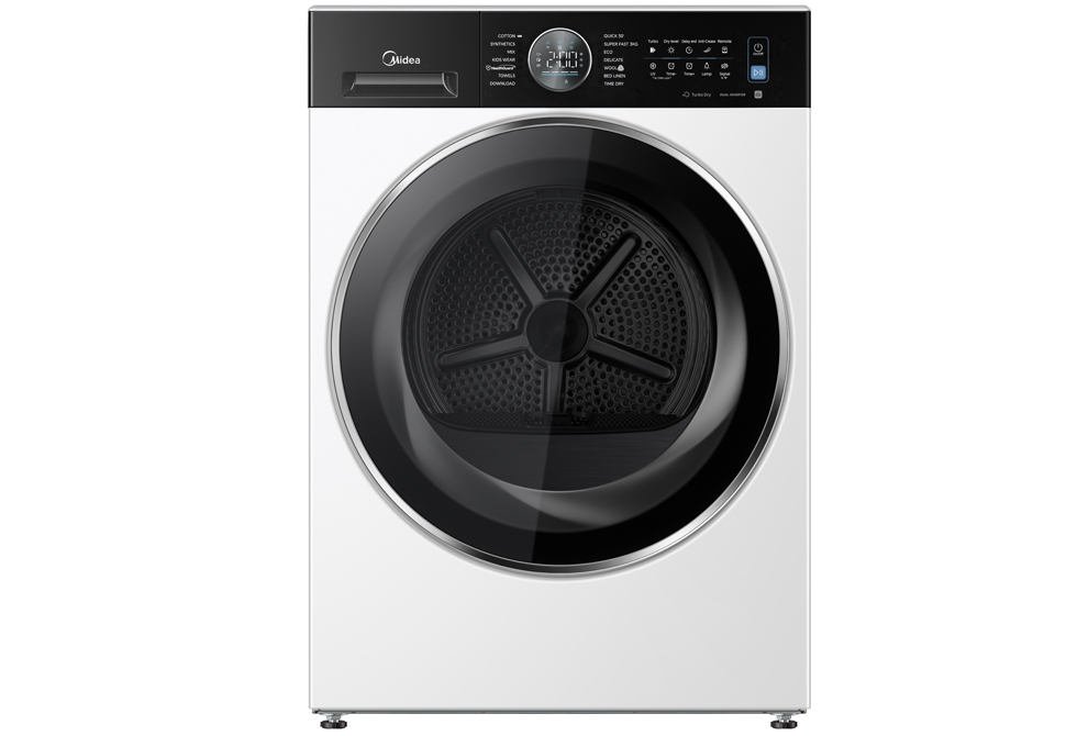 MIDEA 10kg Deluxe Tumble Dryer MD210H100DB/W-CY [Auto-Evaporator][B][Anti-Crease][White][Wty:5Y]